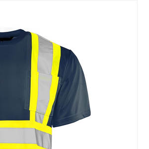 Vêtements de travail haute visibilité, t-shirt de sécurité réfléchissant, vente en gros, logo personnalisé, construction, t-shirt haute visibilité pour l'hiver - Product Image 4