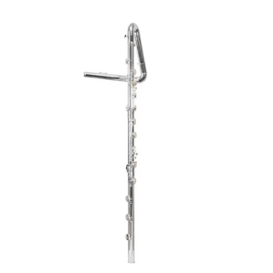 <span class=keywords><strong>Flauta</strong></span> de <span class=keywords><strong>contrabajo</strong></span> de 16 agujeros cerrados chapada en plata de tono C de alto grado () - Product Image 1