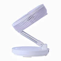 Ventilateur pliable rechargeable de 10 pouces, batterie 6000 mAh, 4 vitesses, 1300 tr/min avec minuterie pour la maison et le bureau