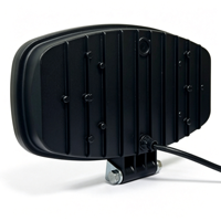 Nouvelle lampe de travail LED rectangulaire 9 pouces 60W, DRL ambre, étanche IP67, 12-48V, 6000lm, en aluminium moulé sous pression, pour camion