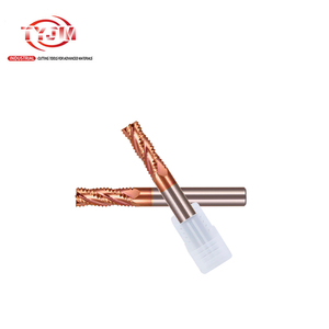 Fresa de desbaste de 4 flautas de carburo sólido TYJM, brocas de enrutador <span class=keywords><strong>CNC</strong></span> personalizables con radio de esquina rugosa, soporte ODM y OEM - Product Image 3