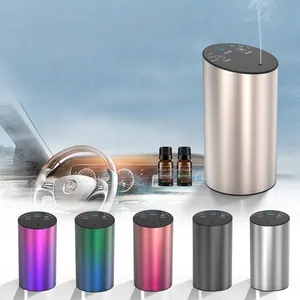 Nebulizzatore di profumo per macchina per aromaterapia per auto senza fili portatile Mini diffusore di aromi ad ultrasuoni per olio essenziale senza acqua USB per auto