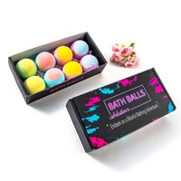 Nellie Cross-Border Luxury 100g Huile Essentielle pour Bain Hydratant Parfum Floral Boule de Bain Effervescente Spa Sel Marin Coffret Cadeau En Stock