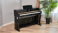 Digitalpiano mit 88 gewichteten Tasten, Hammermechanik, Kunststoffgehäuse, 200 Rhythmen & Klängen, integriertem Lautsprecher für Erwachsene