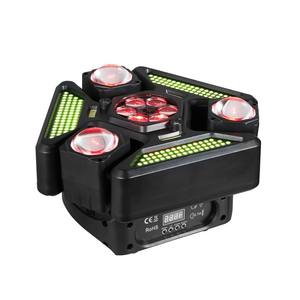 Led 360 Graden Roterende Rgbw Dmx512 Control Podiumverlichting Drie-Head <span class=keywords><strong>3</strong></span>-armige Straal Laser Strobe Effect Voor Dj Disco Party Concerten - Product Image 2