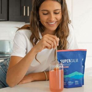 Poudre de magnésium Super Calm 2025, très demandée, pour boisson, en sachet, granulés électrolytiques mélangés, glycinate de magnésium en poudre - Product Image 1