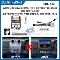 Frame Radio Mobil 12.3 Inch Best Seller untuk Isuzu D-MAX / MU-7 / Chevy Colorado 2006-2012