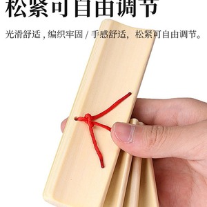 Claquettes en bambou pour enfants et adultes, 1 planche longue, 3 planches courtes, jouet éducatif pour l'entraînement à la parole et la pratique des performances - Product Image 3