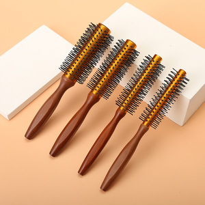 OEM Haarstyling-Werkzeuge mit Naturholzgriff Professionelles Salon Haarbürsten-Set Extra Lange Rundbürsten - Product Image 5