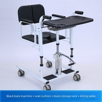 Chaise de toilette et de douche pour personnes âgées à domicile, siège de transfert, siège de salle de bain, fauteuil roulant mobile, élévateur de patient réglable