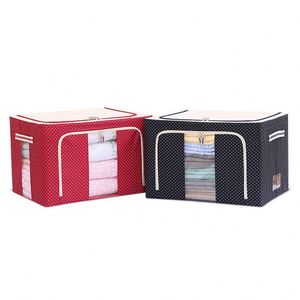 Boîte de rangement en tissu Oxford pliable pour couettes, sac de rangement pour vêtements de garde-robe, boîte organisatrice de vêtements et couettes pour la maison, vente en gros - Product Image 3