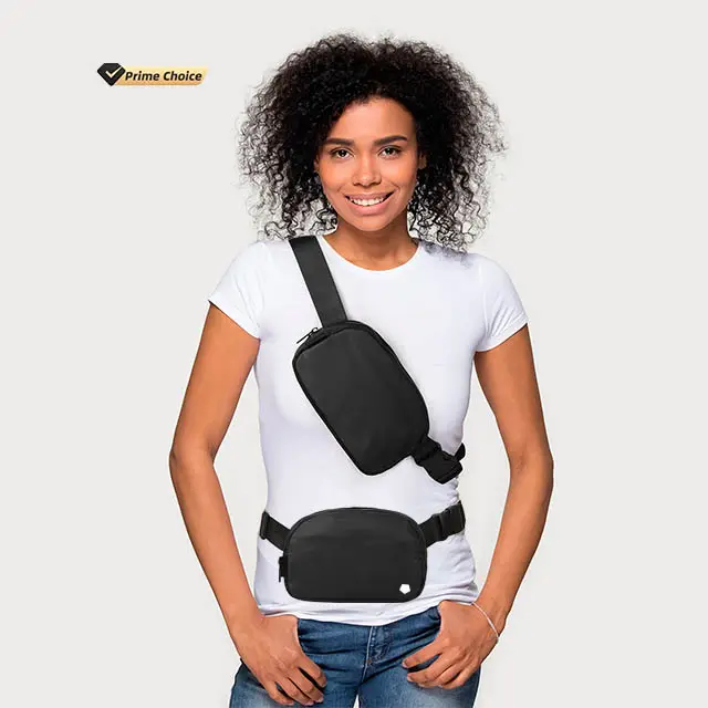 حقيبة حزام رياضية متقاطعة مع الجسم من النايلون في كل مكان ، حقيبة نسائية متقاطعة مع الصدر ، مخصصة