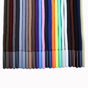 Cordoncino Rotondo da 5mm all'Ingrosso per Indumenti e Pantaloni, con Puntali Metallici, Corda di Ricambio - Product Image 1