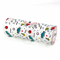 Boîte cylindrique en plastique alimentaire avec couvercle pour l'emballage de bonbons, boîte cylindrique en PET personnalisée avec logo pour le stockage et la présentation