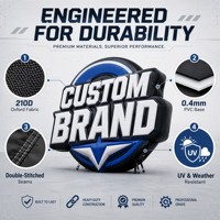 Mascotte gonflable 3D personnalisée en Oxford 210D haute résistance avec logo, forme sur mesure pour la publicité extérieure