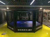 Ring de boxe d'occasion de haute qualité pour entraînement sportif créatif, cage MMA octogonale 5x5m