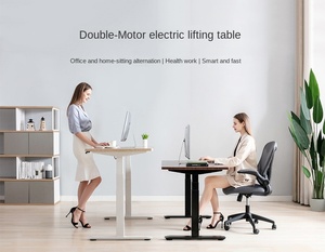 Dual-động cơ có thể điều chỉnh độ bền vững mạnh mẽ điện chiều cao-có thể điều chỉnh máy tính bảng sit-đứng bàn cho văn phòng sử dụng - Product Image 5