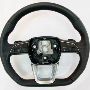 Volant avec commandes au volant pour <span class=keywords><strong>Audi</strong></span> A3 A4 A5 RS3 RS4 RS5 S3 S4 S5 A6 A7 A8 Q5 Q7 <span class=keywords><strong>Q8</strong></span> TT R8 S6 RS6 RS7 S7 B8.5 B8 - Product Image 1