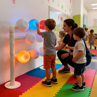 Jeu de réflexes LED avec musique, jouet éducatif pour bébé, entraînement de la motricité fine, jeu de réaction rapide avec bâtonnets qui tombent