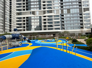 Revêtement de sol en <span class=keywords><strong>EPDM</strong></span> non toxique pour parcs d'attractions pour enfants, résistant aux UV et aux intempéries (-40°C à 80°C), marque LX - Product Image 2