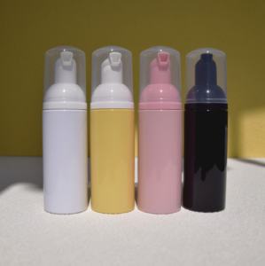 50ml Stock rose violet <span class=keywords><strong>bleu</strong></span> vide cosmétique paquet main savon visage cils shampooing savon en plastique moussant lavage à la main bouteille - Product Image 5