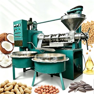 Presse à huile commerciale de grande capacité 500-600 kg/heure pour presser l'arachide, le soja, le tournesol, la noix de coco, l'huile comestible - Product Image 1