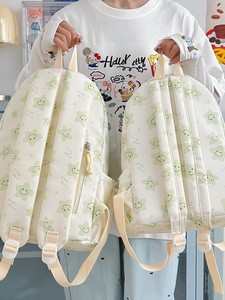 Mochila Escolar con Estampado de Cara Sonriente para Estudiantes de Moda, para Niñas y Mujeres, con Correa Ajustable, Bolsa de Viaje, Linda Mochila - Product Image 3