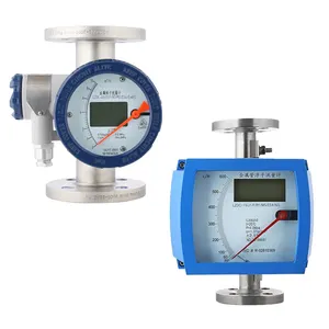 Flange ANSI 12''NPT IP65 IP67 digital variable area rotameter metal tube flow meter for gas air water