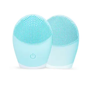 KKS-cepillo eléctrico de silicona para limpieza facial, producto de belleza, resistente al agua, masaje sónico