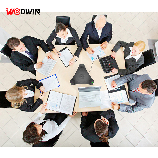 WODWIN Hi-Fi Audio USB Speakerphone Omni-directional Microphone & Speaker for Video Conferences