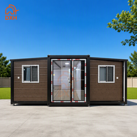 Rumah Kontainer Modular Struktur Baja Ekspansi Panel Sandwich untuk Hunian atau Kantor Kontainer
