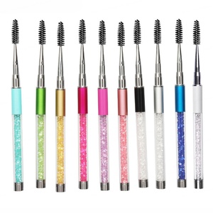 Venta al por Mayor de Fábrica, Varitas de Rímel de Nailon Súper Suaves con Mango de Diamantes de Imitación Brillantes de Colores, Tubo para Extensión de Pestañas - Product Image 5