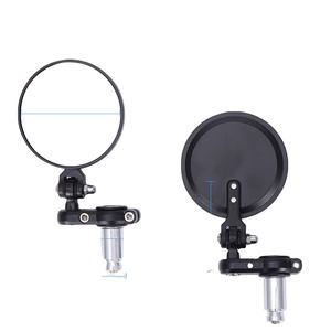 Espejo Retrovisor Lateral Convexo Redondo para Manillar de 7/8 Pulgadas, Espejos Plegables para Extremos de Manillar para Motocicletas - Product Image 1