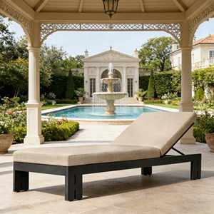 كراسي استلقاء خارجية قابلة للتعديل، سرير شمسي بجانب المسبح، كرسي شاطئ، كرسي استلقاء للفنادق والمنتجعات - Product Image 1