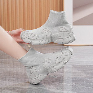 2025 en çok satan moda Trendy ayakkabı nefes örgü Sneaker artı boyutu 45 46 yürüyüş tarzı ayakkabı kadın çizmeler - Product Image 5