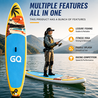 Planche de paddle gonflable OEM personnalisée 335x81x15cm, technologie Drop Stitch, vente en gros, plusieurs couleurs