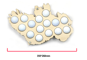 Soporte para camiseta de pelota de Golf, estante para camisetas de moda de silicona, divertido, personalizado, fácil, pequeño, gran equipo Vertical, carro de transporte para madera - Product Image 4