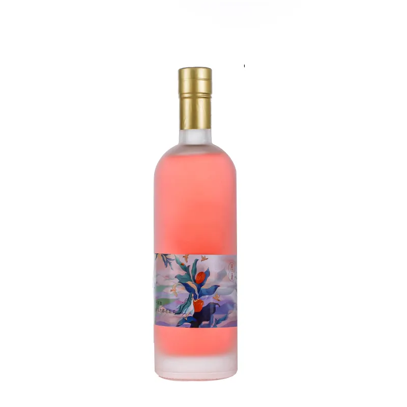 750ml Glass Wine Bottle Flat-Bottomed bottles of wine 750 ml with Premium Corks/cap