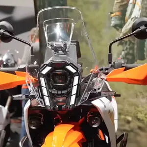Protection de grille de phare pour moto <span class=keywords><strong>KTM</strong></span> <span class=keywords><strong>390</strong></span> <span class=keywords><strong>Adventure</strong></span> <span class=keywords><strong>R</strong></span> 390ADV <span class=keywords><strong>R</strong></span> 2025, protection de phare, abat-jour, filet de protection - Product Image 5