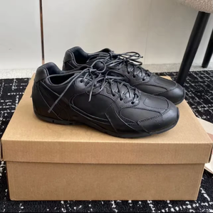 Chaussures décontractées de luxe pour femmes, baskets de sport respirantes en cuir véritable, chaussures de course et de marche pour hommes en plein air - Product Image 2