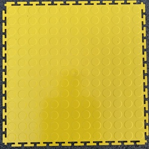 Good Quality 500*500*6mm Workshop PVC Flooring Tiles Car Repair Shop Garage Interlocking PVC Floor Mats - Product Image 3