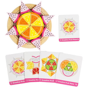 Jeux de puzzle créatifs de reconnaissance des fruits Montessori, apprentissage des <span class=keywords><strong>fractions</strong></span> mathématiques, aides pédagogiques, jouets éducatifs pour enfants, garçons et filles - Product Image 3