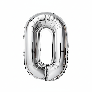 Palloncino a Forma di 'O' Argento da 16 Pollici Stile Perla Decorazioni per Feste Laurea Capodanno Cinese Eventi Tecnica di Stampa Inclusa - Product Image 2