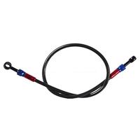 Manguera de Freno Trenzada de Acero Inoxidable para Motocicleta AN3 con Conector Banjo de Aluminio y Accesorios, Manguera de Freno con Banjo Extraíble
