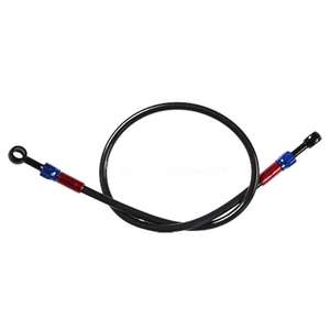 Tuyau <span class=keywords><strong>de</strong></span> <span class=keywords><strong>frein</strong></span> tressé en acier inoxydable AN3 pour moto avec embout banjo en aluminium et raccord <span class=keywords><strong>de</strong></span> tuyau <span class=keywords><strong>de</strong></span> <span class=keywords><strong>frein</strong></span> avec banjo amovible - Product Image 4