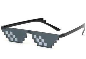 Kính Râm Khảm Mới 2022 Đồ Chơi Lừa Kính <span class=keywords><strong>Thug</strong></span> Life Đối Phó Với Nó Kính Pixel Kính Râm Khảm Đen Truyện Cười Thú Vị Đồ Chơi Vui Nhộn - Product Image 3