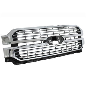 Piezas de Repuesto para Automóviles, Piezas de Carrocería, Rejilla Delantera Compatible con Ford F150 F-150 2024 2025, Rejilla Cromada, Cubierta Superior del Parachoques Delantero, Platino - Product Image 1