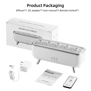 300Ml colorido Led luz dinámica medusas aire humidificador difusor humo anillos Aroma difusor para dormitorio - Product Image 6