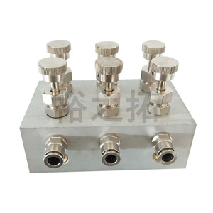 Distributeur d'air en acier inoxydable 304 316 KFQ, bloc de distribution de gaz pour usage industriel - Product Image 4