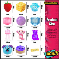 Coffret Mystère de Jouets Squishy en Maltose à Montée Lente, Anti-stress Réaliste Fraise Multi-formes Super Solide à Presser pour Soulager le Stress